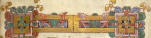 Picture of an illuminated manuscript border